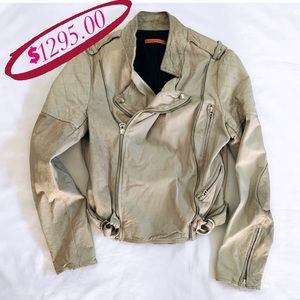 $1,295🟢Alice and Olivia Motorcycle leather Jacket Small